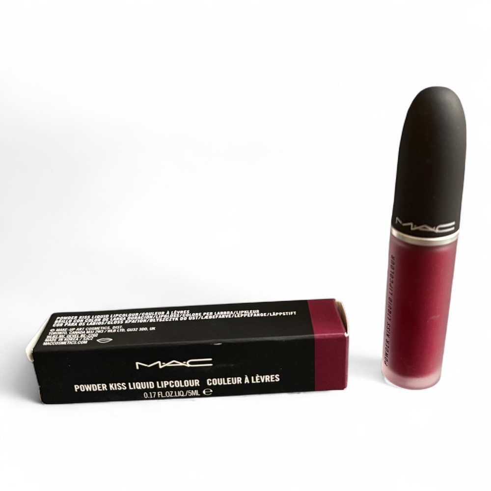MAC Powder Kiss Liquid Lipcolour in Burning Love NIB